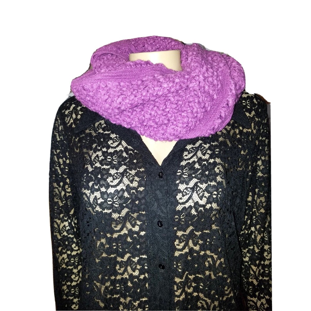 Collection Eighteen Lilac Purple Snood Cowl Infinity Scarf EUC